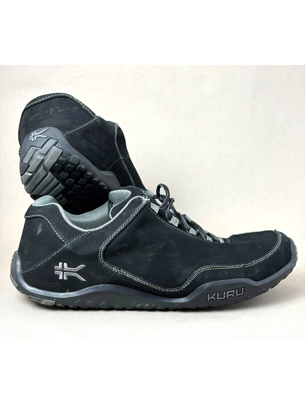 KURU Chicane Mens 13 Wide Black Nubuck Hiking Trail Walking Shoes 100609E130